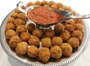 Breaded Meatball Platter