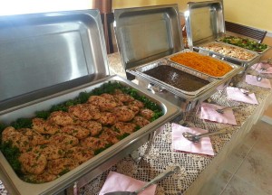 buffet style drop off catering service