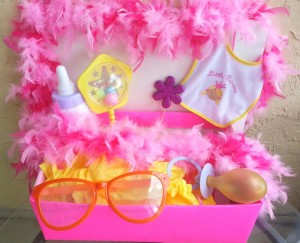 girls baby shower photo props in west palm beach